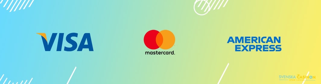 Visa Mastercard American Express loggor hos norska casino