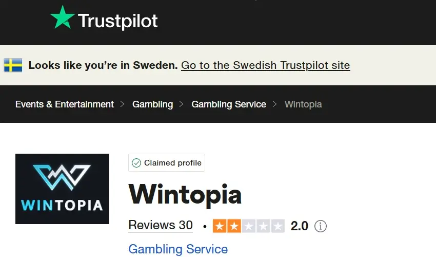 Wintopia casino
