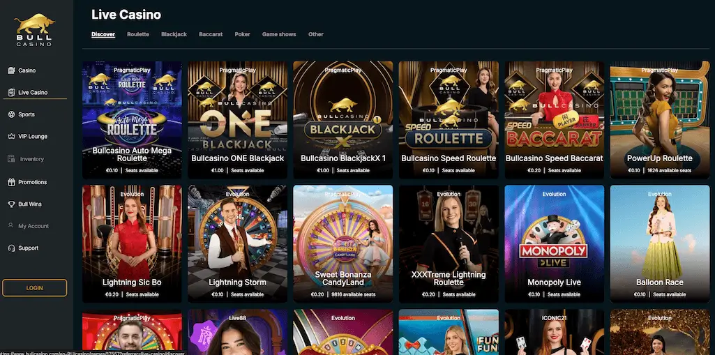 Bull casino